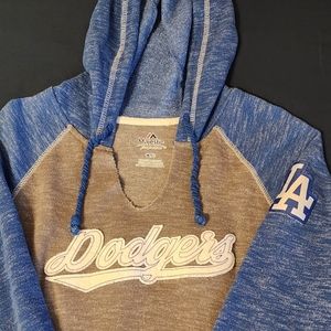 Official Los Angeles Dodgers Hoodie Sweatshirt by Majestic, Size Large/Grande